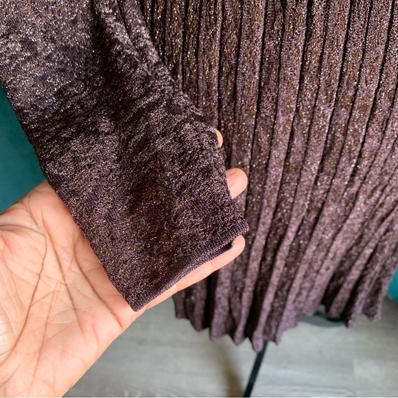 MISSONI PURPLE BROWN MIDI DRESS - Picture 7 of 13